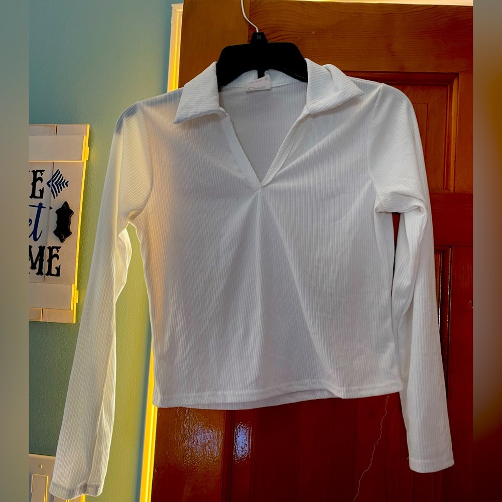 White crop top